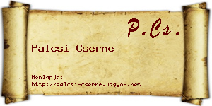 Palcsi Cserne névjegykártya